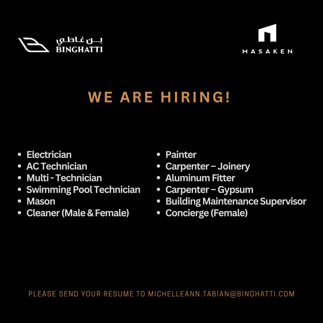 We’re Hiring - Join Us at Binghatti!
